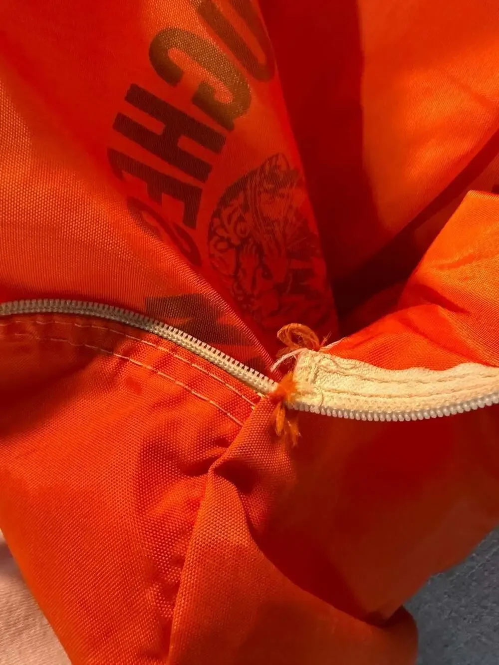 Vintage Hughes-Kirk Tigers School Mascot Small Duffle Gear Bag